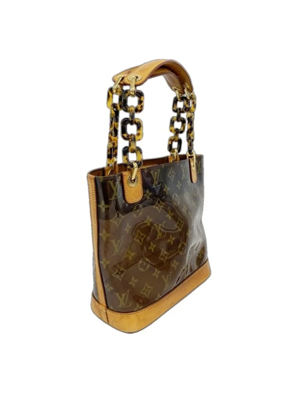 Louis Vuitton Tote Monogram Vinyl Cover Amble PM Brown - Picture 2 of 10